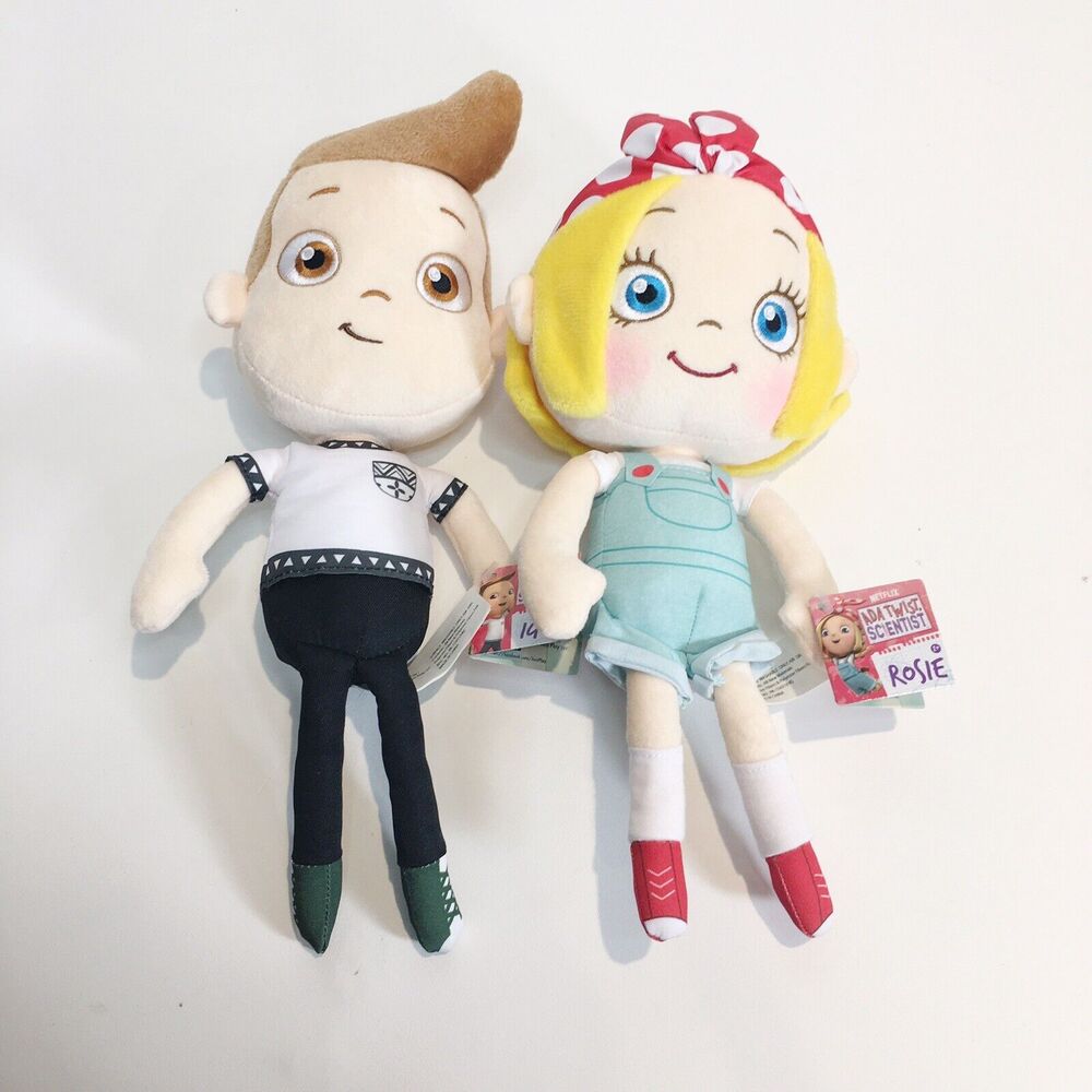 Ada Twist‎ Scientist PLUSH IGGY PECK & ROSIE REVERE Doll NETFLIX JR NEW